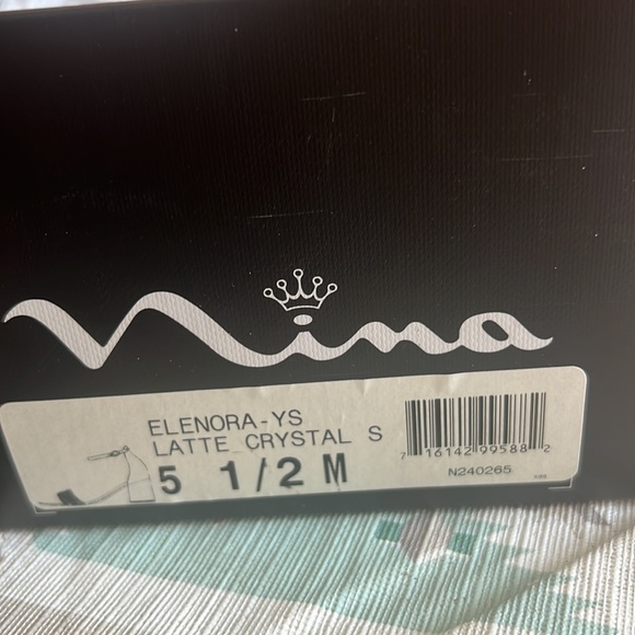 Nina block heel sandals sz 5.5 with box - Picture 8 of 8
